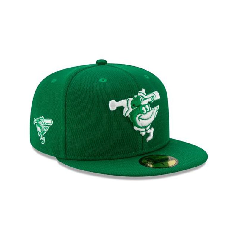 MLB Baltimore Orioles St Patricks Day 59Fifty Fitted (JCQ1452) - Green New Era Caps